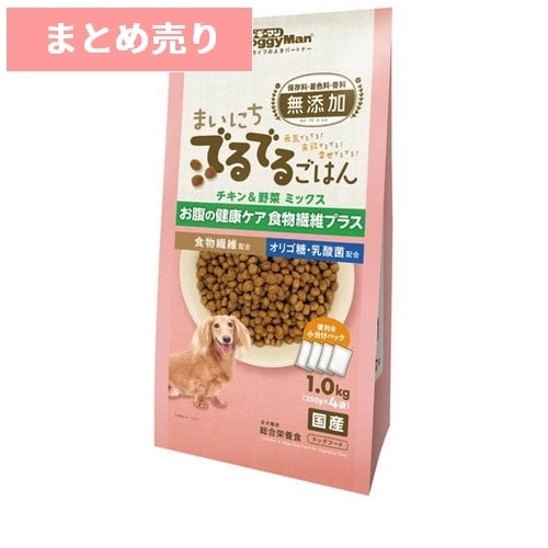 ★3個まとめ売り★ドギーマン まいにちでるでるごはん お腹の健康ケア 食物繊維プラス 1kg ◆賞味期限 2027年2月