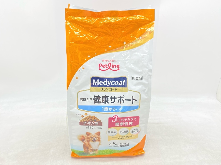 【訳あり】ペットライン メディコート 健康サポート チキン味 2.5kg 成犬 ◆賞味期限 2027年8月