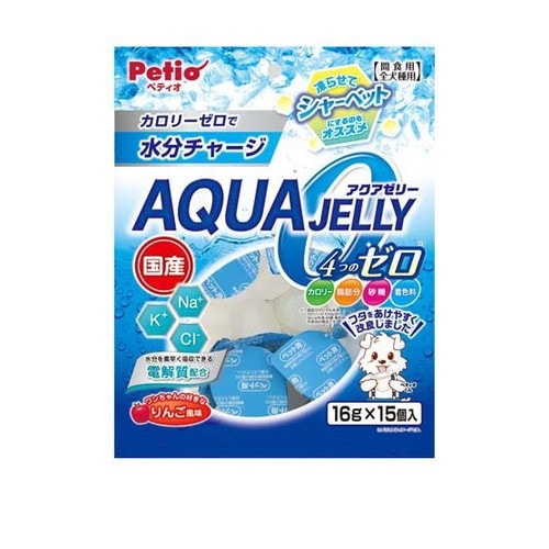 アクアゼリー 4つのゼロ りんご風味 240g(16gx15個入) ◆賞味期限 2027年10月