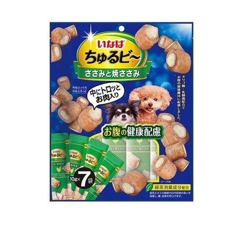 いなば ちゅるビ～ ささみと焼ささみ お腹の健康配慮 10gx7袋入 ◆賞味期限 2027年8月