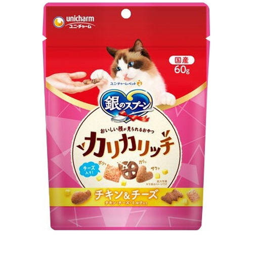 銀のスプーン おいしい顔が見られるおやつ カリカリ チキン＆チーズ 60g ◆賞味期限 2027年1月