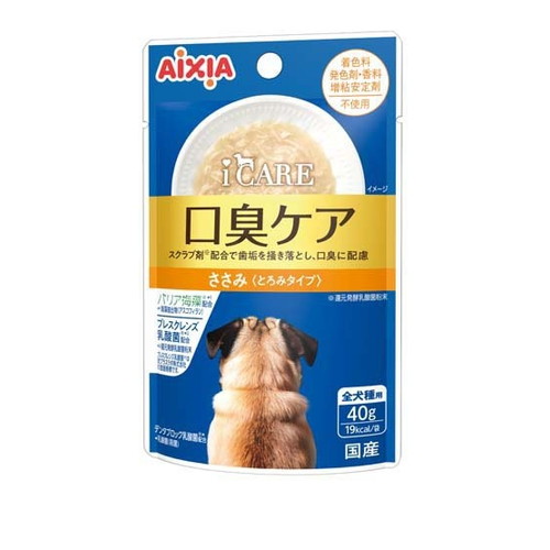 i CARE ドッグ 口臭ケア ささみ とろみタイプ(40g) ◆賞味期限 2027年8月
