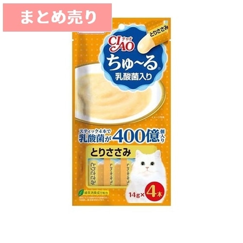 ★6個まとめ売り★いなば CIAO ちゅ～る 乳酸菌入り とりささみ 56g(14gx4本) ◆賞味期限 2028年4月