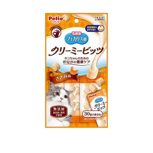 ペティオ クリーミービッツ フェカリス菌 ささみ味 30g(10gx3袋) ◆賞味期限 2027年8月