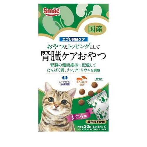 エブリ腎臓ケア 腎臓ケアおやつ 猫用 まぐろ味 30g(5gx6パック入) ◆賞味期限 2028年1月