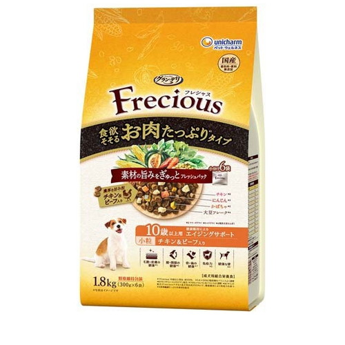 グラン・デリ Frecious 10歳以上用 お肉たっぷりタイプ チキン＆ビーフ入り 小粒(1.8kg) ◆賞味期限 2027年7月