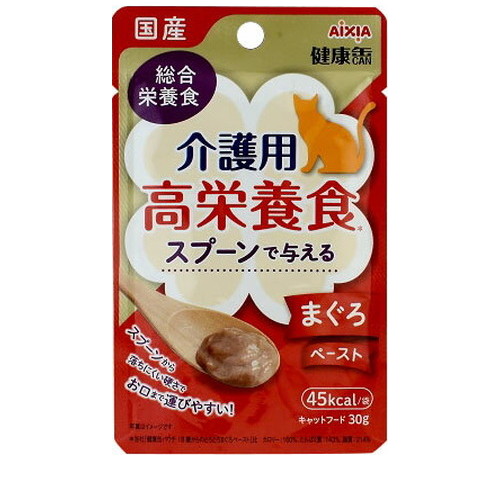 アイシア 国産 健康缶パウチ 介護用高栄養食 スプーンで与えるまぐろペースト 30g ◆賞味期限 2027年10月