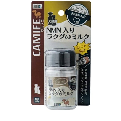 カモス カミフェ NMN入りラクダのミルク エイジンケアサプリメント 40g 犬猫用 ◆賞味期限 2027年11月