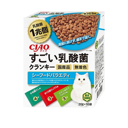 CIAO すごい乳酸菌クランキー シーフードバラエティ 200g ◆賞味期限 2027年5月