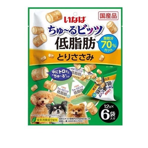 いなば ちゅ～るビッツ 低脂肪 とりささみ 12g×6袋 ◆賞味期限 2028年2月
