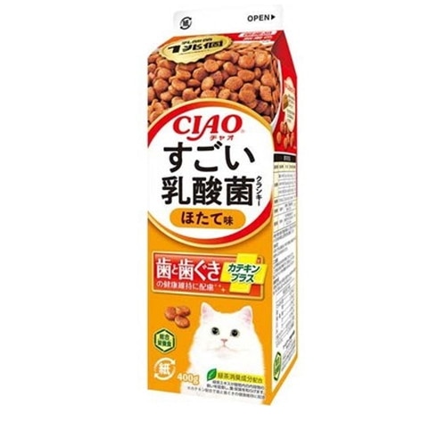 いなば CIAO すごい乳酸菌 クランキー牛乳パック ほたて味 400g ◆賞味期限 2027年6月