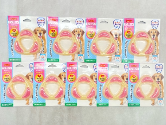 【訳あり】9個セット！ハーツ デンタルトイ ティーザー L ベーコンフレーバー 成犬