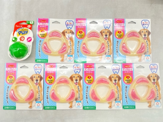 【訳あり】8個セット！ハーツ デュラプレイ S デンタルトイ ティーザー L ベーコンフレーバー 成犬