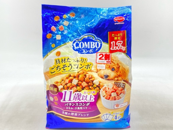 【訳あり】シニア コンボ 11歳以上 バランスコンボ ふっくら粒 1.7kg ◆賞味期限 2026年8月