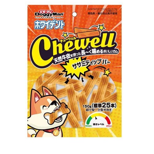 ドギーマン ホワイデント Chewell ササミディップバー 150g ◆賞味期限 2027年7月