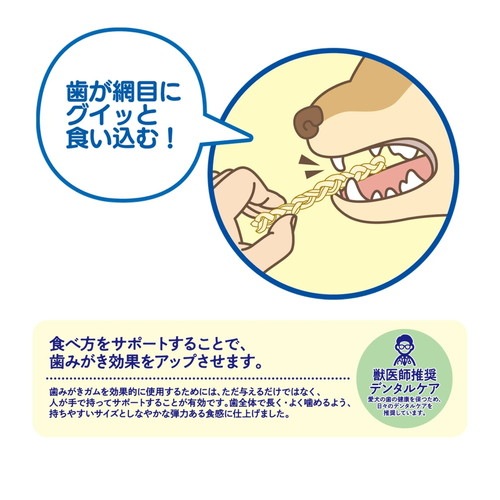 ★5個まとめ売り★ドギーマン ホワイデント 歯間ケア デンタルロープ ホワイト SS 25g(標準14本) ◆賞味期限 2027年8月