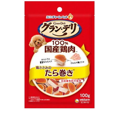 ユニチャーム グラン・デリ きょうのごほうび ささみたら巻き 100g ◆賞味期限 2027年2月