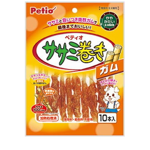 ペティオ ササミ巻き ガム 10本入 ◆賞味期限 2027年4月