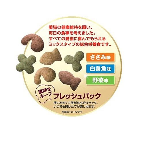 ペットライン キャラットミックス ささみ風味のまろやかブレンド 2.7kg(450g×6袋) ◆賞味期限 2027年7月