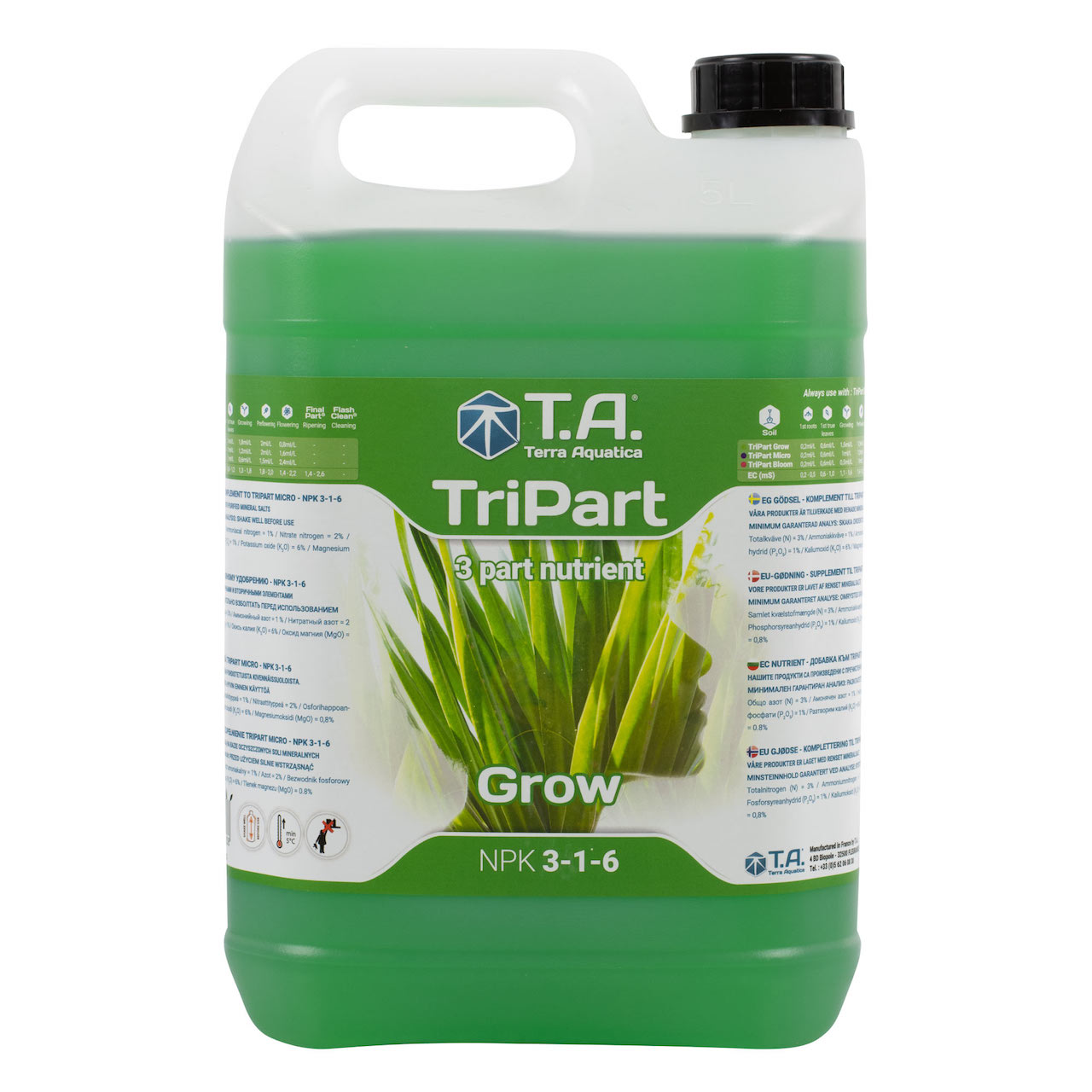 Terra Aquatica トリパート グロウ (TriPart Grow) 構造強化・根張り促進用 液体肥料 500ml ~ 10L