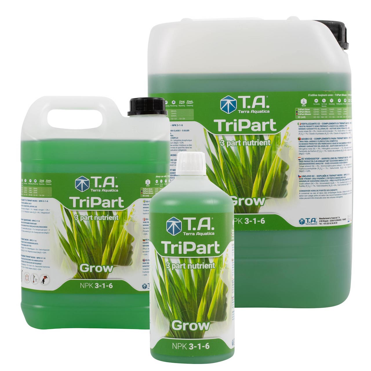 Terra Aquatica トリパート グロウ (TriPart Grow) 構造強化・根張り促進用 液体肥料 500ml ~ 10L
