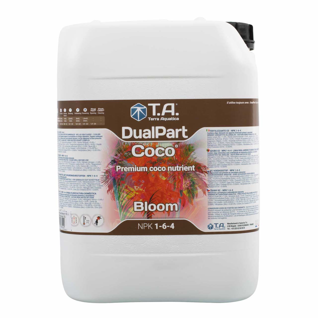 Terra Aquatica デュアルパート ココ ブルーム (DualPart Coco Bloom) 開花促進型 ココ栽培用ベース肥料 1L ~ 10L