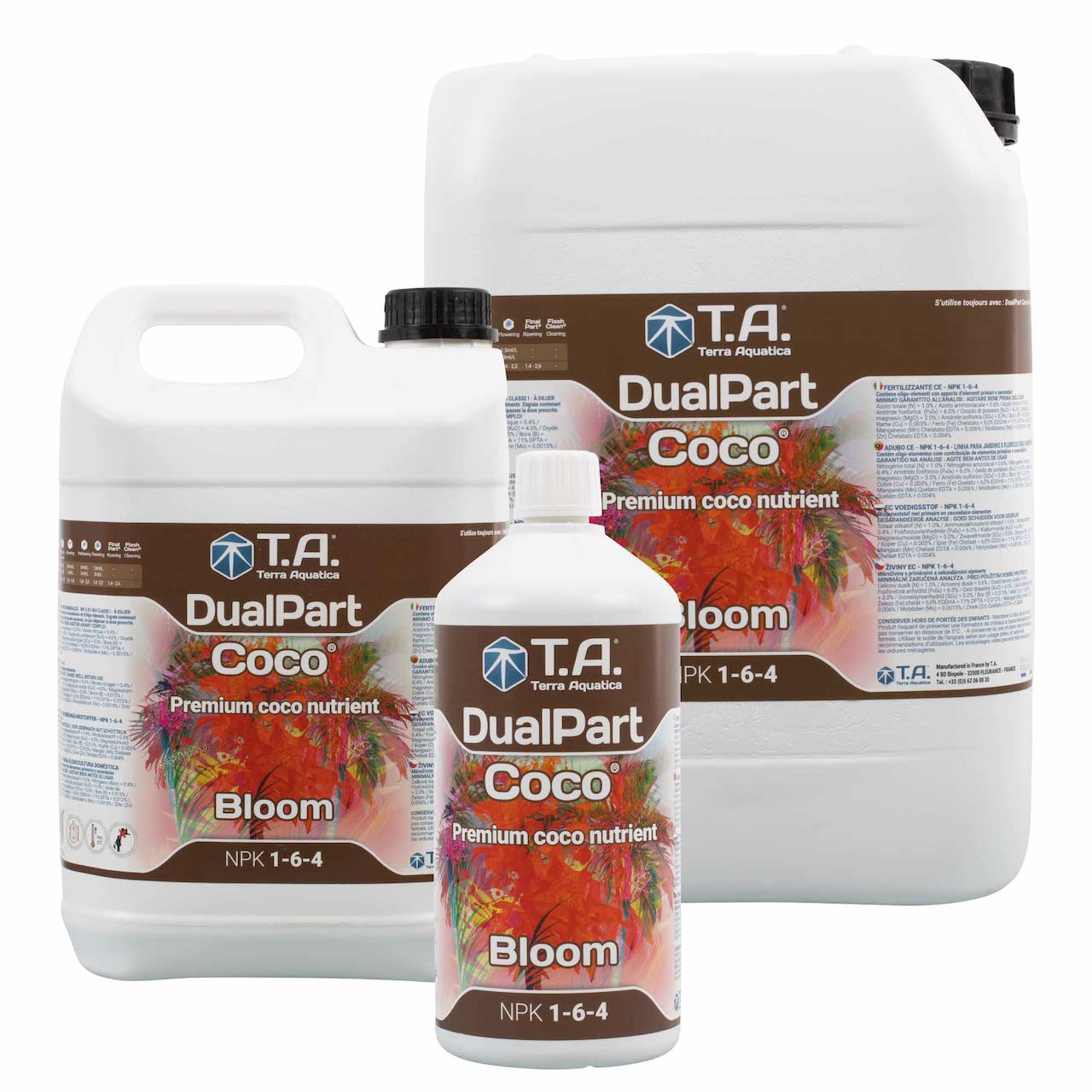 Terra Aquatica デュアルパート ココ ブルーム (DualPart Coco Bloom) 開花促進型 ココ栽培用ベース肥料 1L ~ 10L