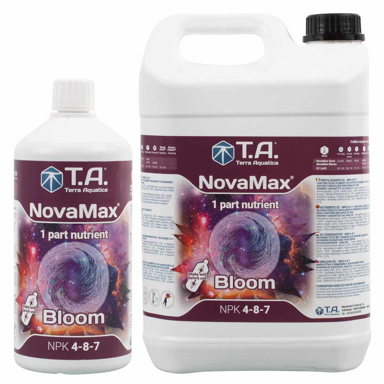 Terra Aquatica ノヴァマックス ブルーム (NovaMax Bloom) 開花期・結実期用 1パート液体肥料 1L ~ 5L