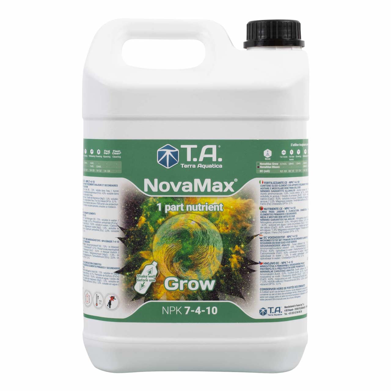 Terra Aquatica ノヴァマックス グロウ (NovaMax Grow) 超濃縮・有機対応型 1パート液体肥料 1L・5L