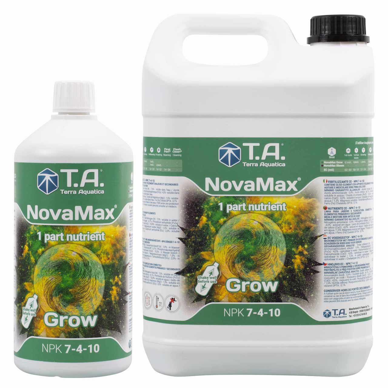 Terra Aquatica ノヴァマックス グロウ (NovaMax Grow) 超濃縮・有機対応型 1パート液体肥料 1L・5L