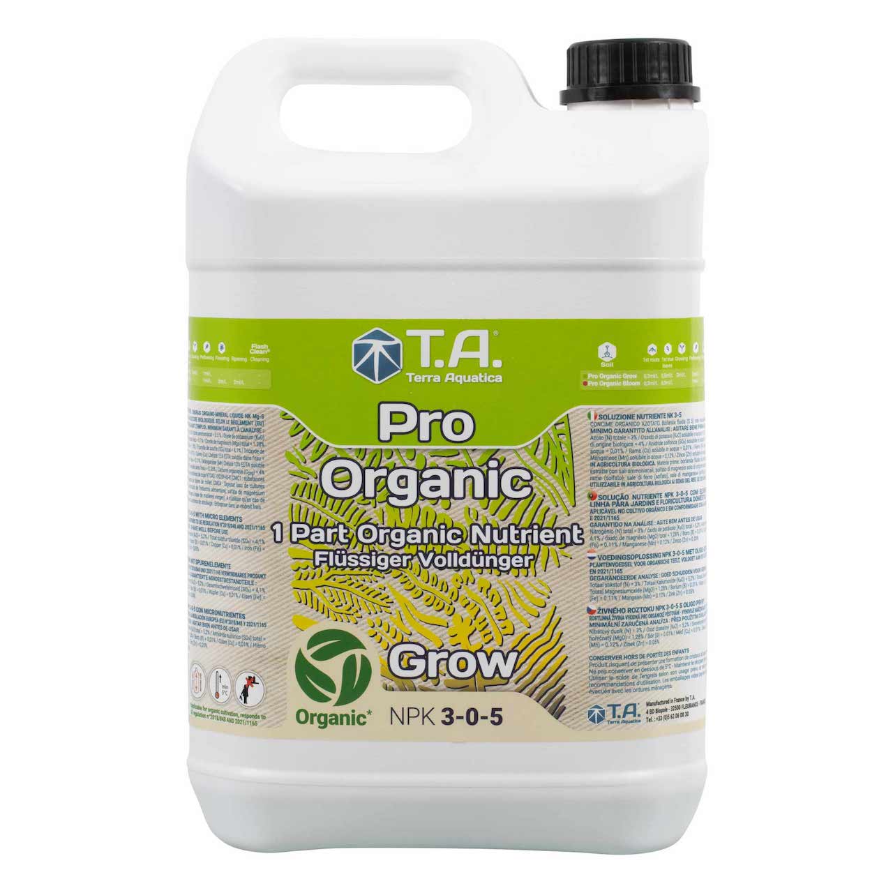 Terra Aquatica プロ オーガニック グロウ (Pro Organic Grow) 微生物共生型・有機認証ベース肥料 1L~10L