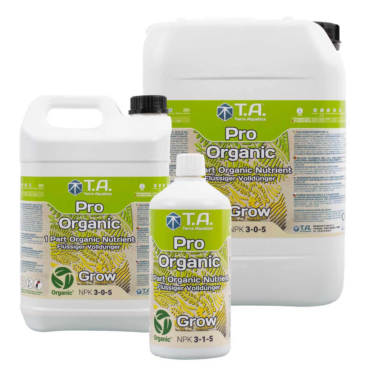 Terra Aquatica プロ オーガニック グロウ (Pro Organic Grow) 微生物共生型・有機認証ベース肥料 1L~10L