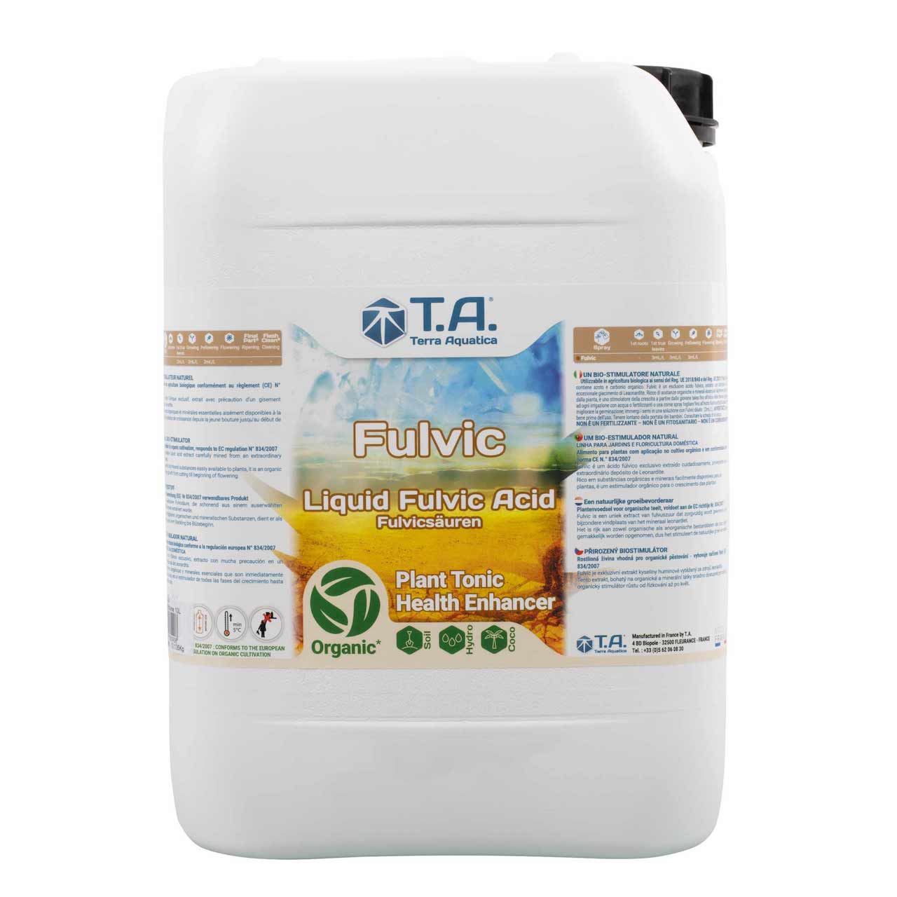 Terra Aquatica フルビック (Fulvic) 栄養吸収と根活性を高める100%天然フルボ酸 1L ~ 10L