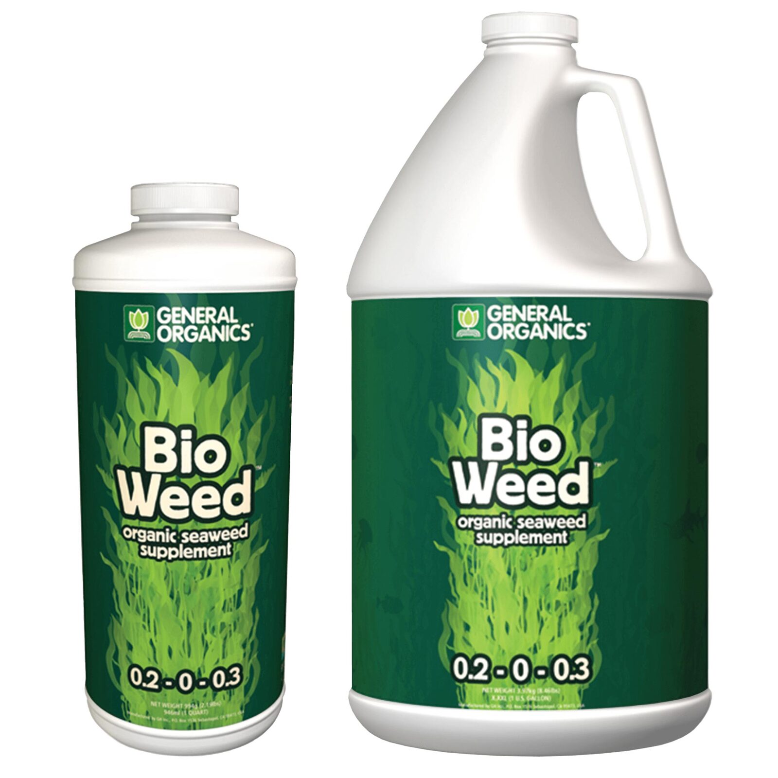 General Organics ビオウィード (BioWeed) 海藻ケルプ100%由来で活力を高める天然抽出液 946ml ~ 3.78L