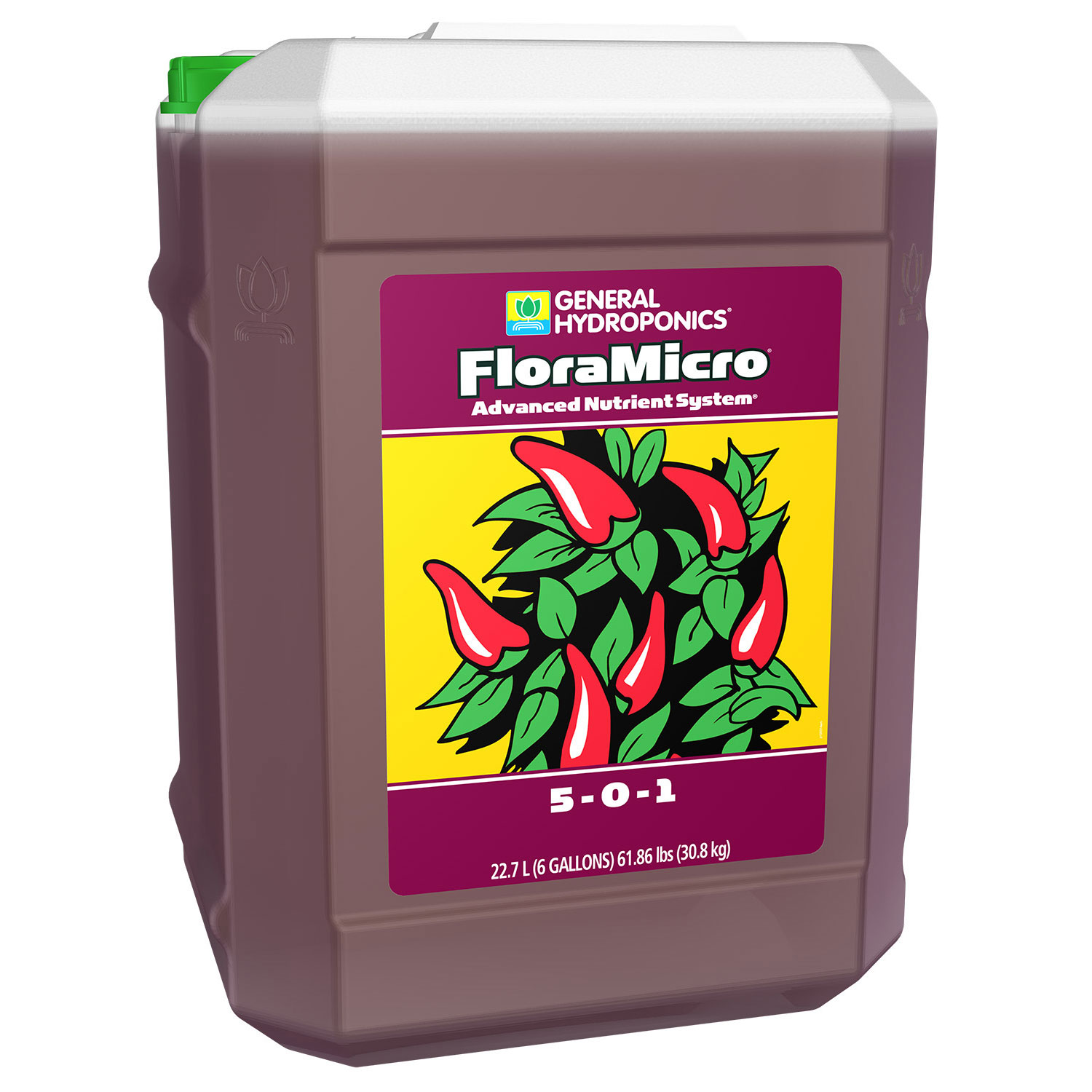 General Hydroponics GHフローラ マイクロ (GH Flora Micro) 主要・微量要素を安定供給する液体肥料 473ml ~ 22.68L