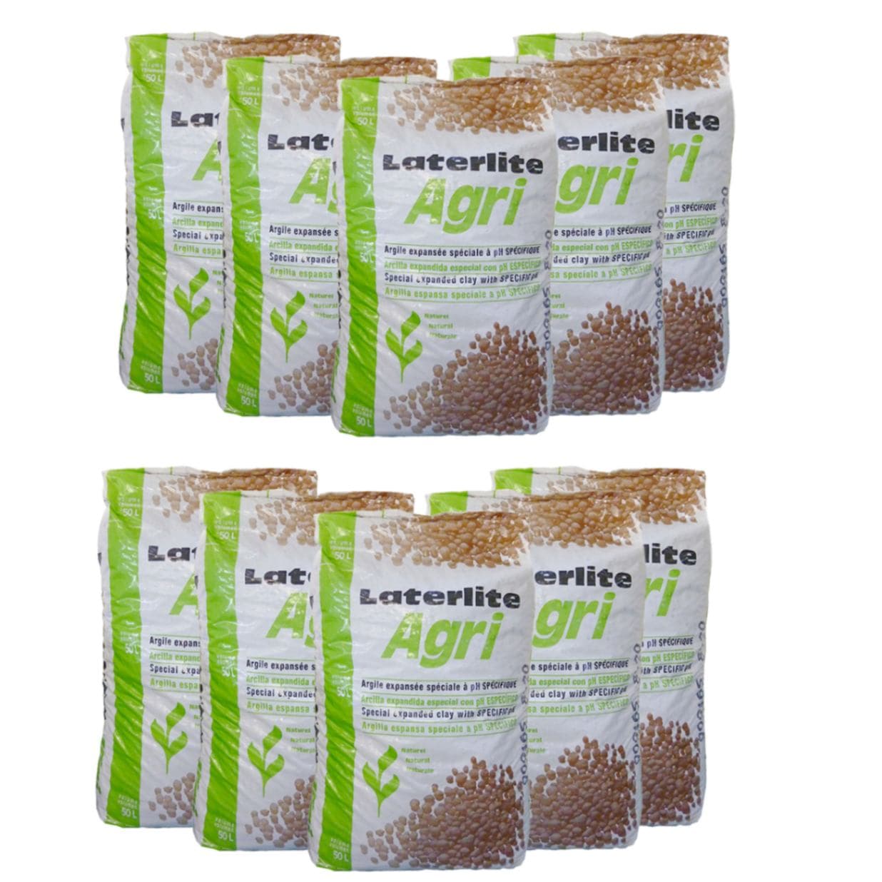 T.A. Grorox グロロックス 50L（高品質・再生可能・再利用可能培地） ★ 10 PACK セット