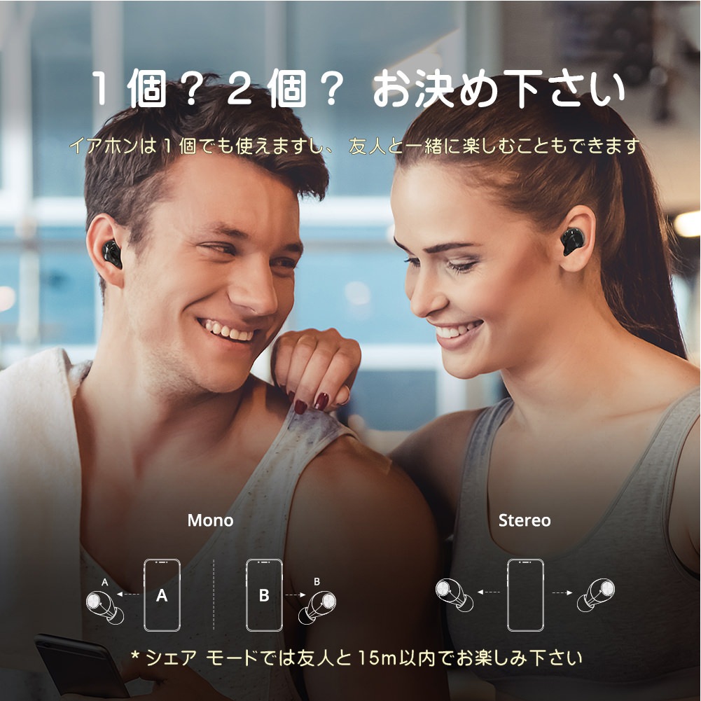 Tronsmart Spunky Beat ワイヤレスイヤホン ブラック【1年保証】