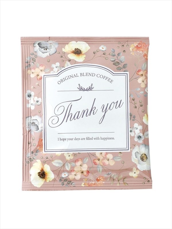 フラワリーThank you ピンク ドリップバッグコーヒー スペシャルブレンド 8g (1杯分)