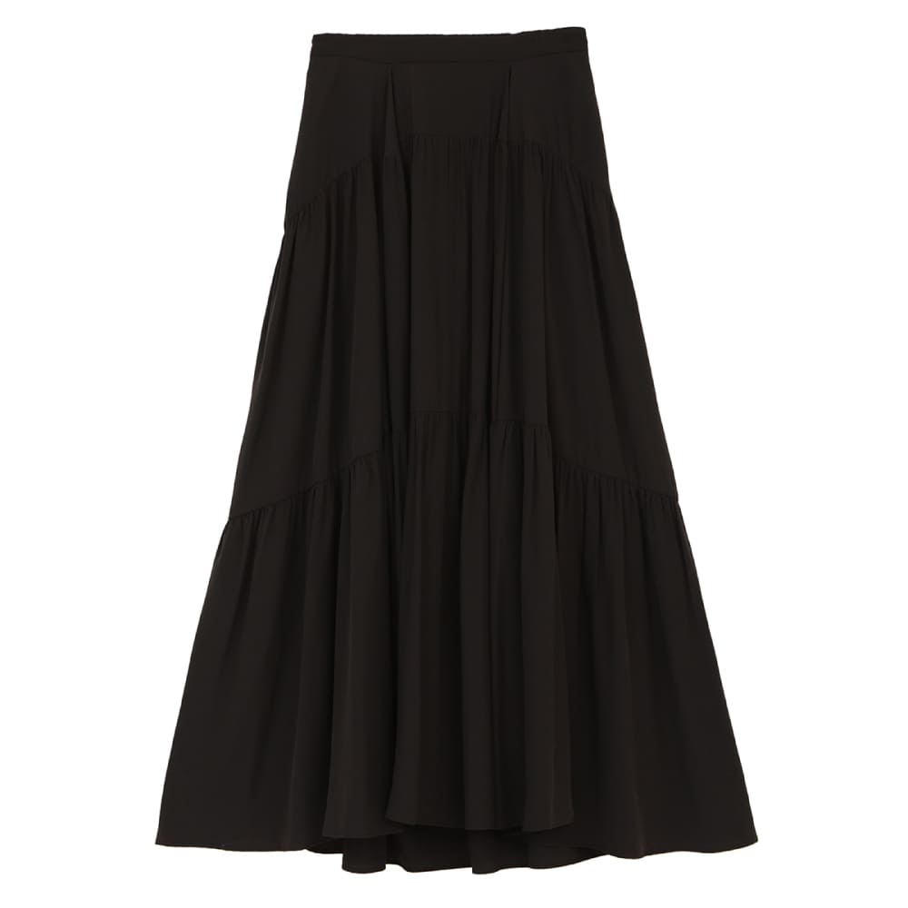 【SALE】CLANE(クラネ) CURVE LINE TIERED SKIRT