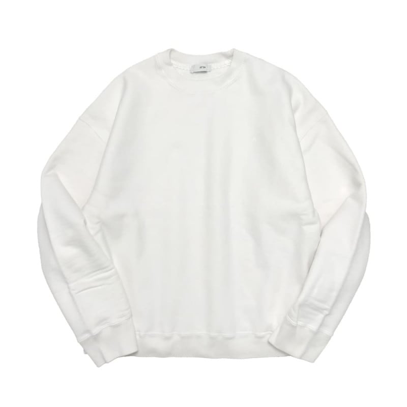 ATON(ȥ) GARMENT DYE URAKE OVERSIZED SWEAT SHIRT