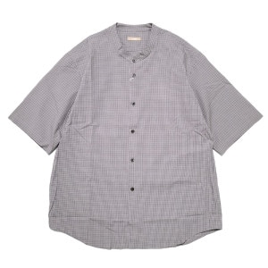 LAMOND() BAND COLLAR CHAMBRAY SHIRTS JACKET