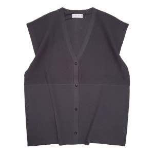 RIM.ARK(ॢ) Pin-tuck knit vest