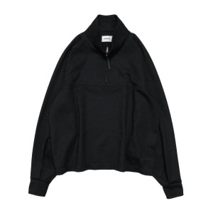 THE RERACS(饯) HALF ZIP STAND COLLAR PULLOVER