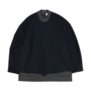 ENFOLD(ե) KNIT-LAYERED PULLOVER