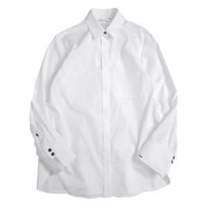 ENFOLD(ե) SOLID-SLEEVE SHIRT