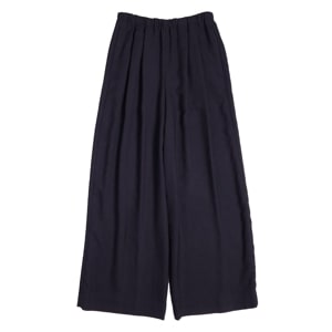 ENFOLD(ե) RELAX ELASTIC WIDE-TROUSERS