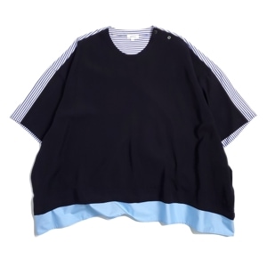 ENFOLD(ե) SHIRT COMBI PULLOVER
