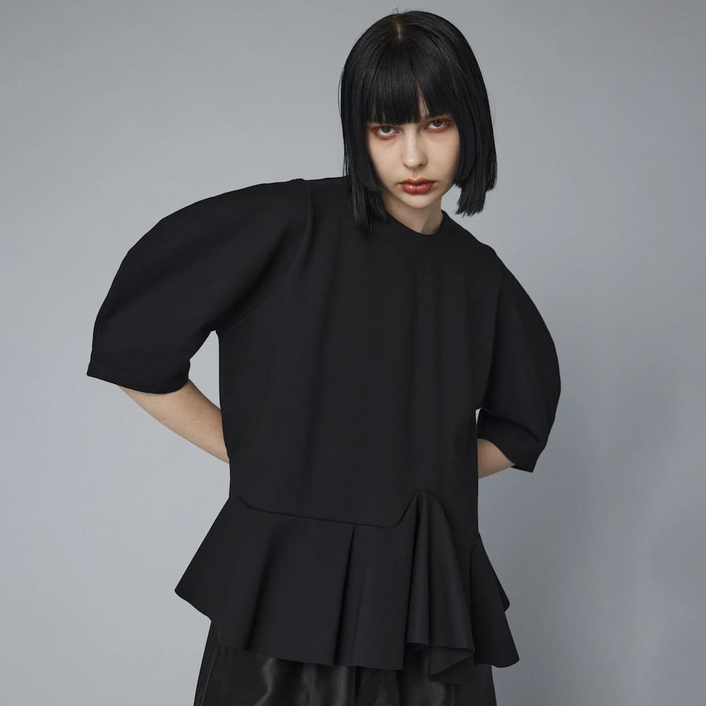 HeRIN.CYE(ヘリンドットサイ) Ponte frill tops