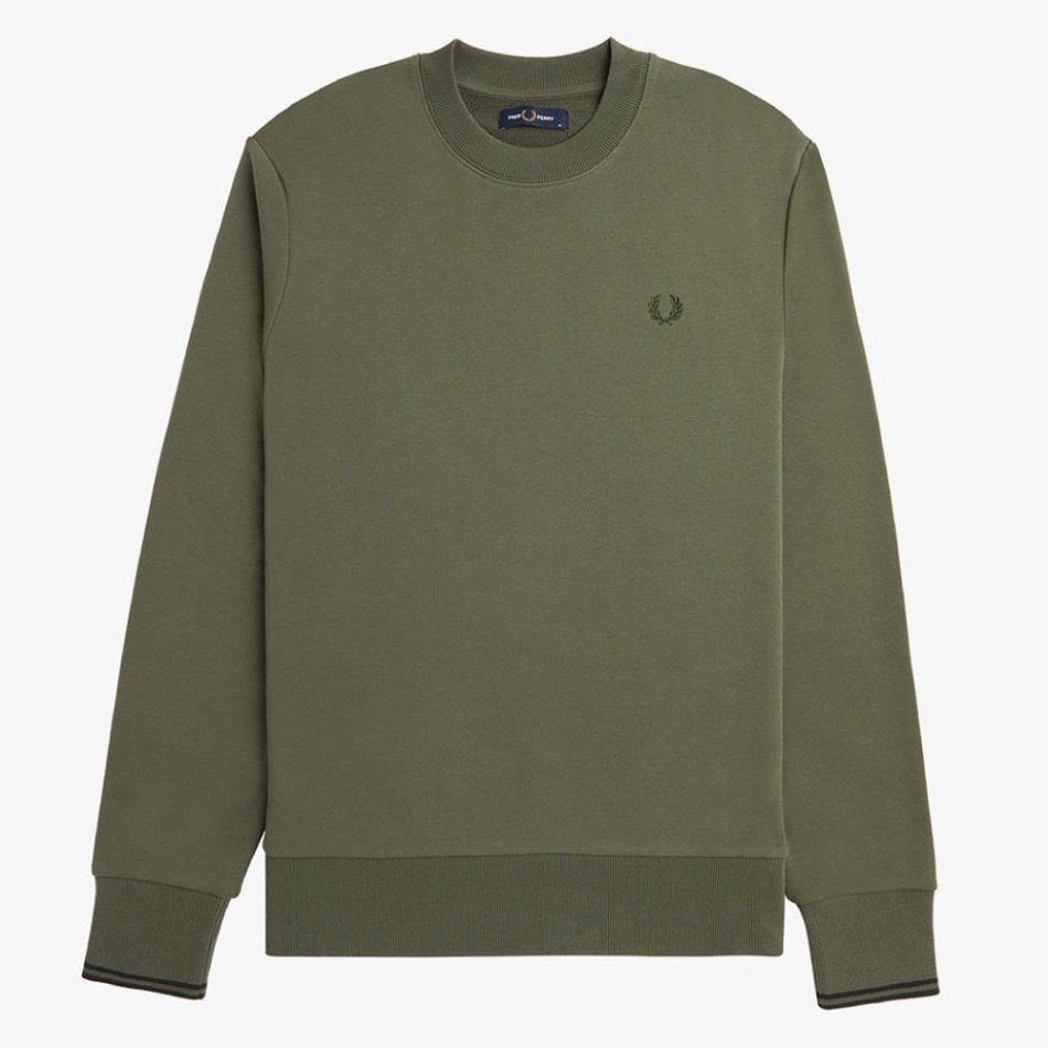 【美品】フレッドペリー　ピーコート　オリーブ　Lサイズ　ロゴバッジ付き 美品】フレッドペリー ピーコート オリーブ Lサイズ ロゴバッジ