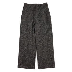 YOKE(衼) SPARK YARN HERRINGBONE TWEED WIDE-LEG BAKER PANTS